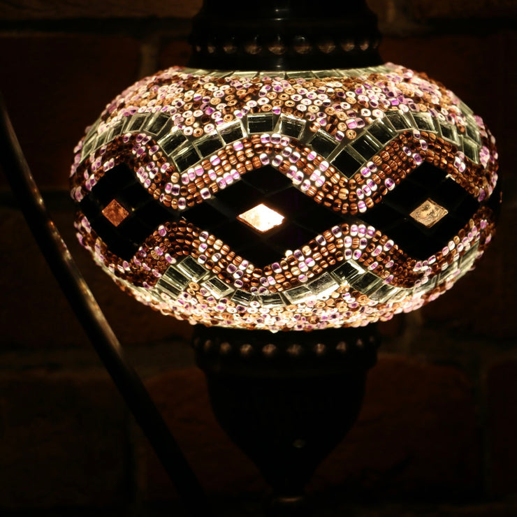 Mosaic Table Lamp in Purple, 5 Styles Available