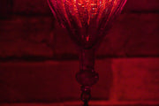 Casablanca Nights Collection, Hanging Red Blown Glass Globe