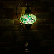 Mosaic Table Lamp in Shades of Green, 5 Styles Available