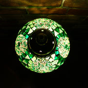 Mosaic Table Lamp in Shades of Green, 5 Styles Available